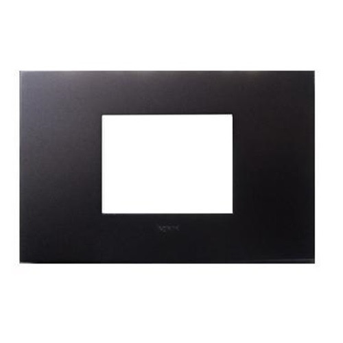 Legrand Arteor Mirror Black Cover Plate With Frame For Shaver Socket, 3 M, 5750 73